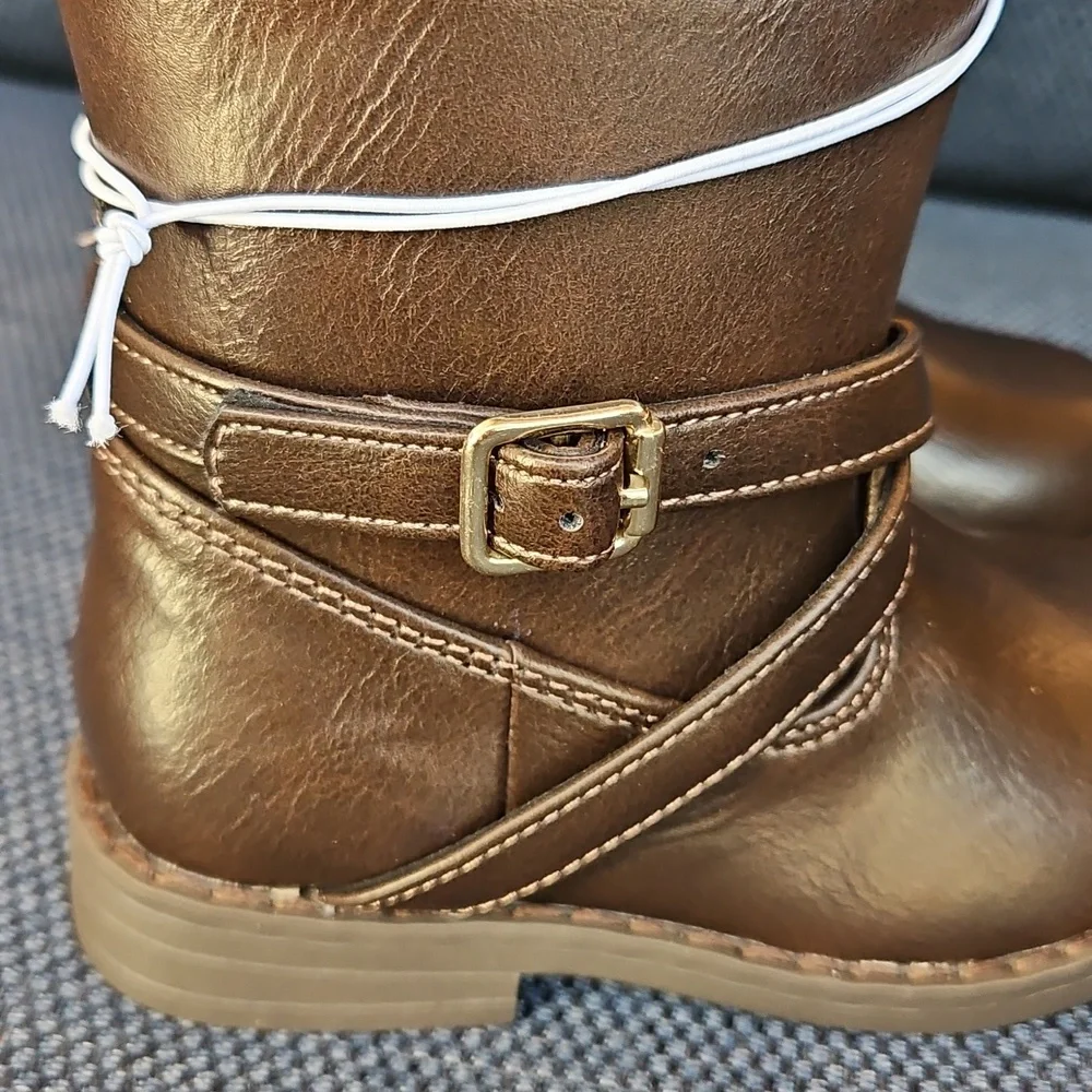 Gymboree Tall Buckle Brown Boots
